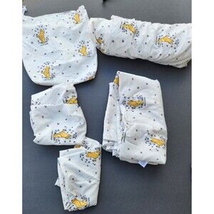 Life is Good Winnie the Pooh Queen Sheet Set Flowers Butterflies Bear